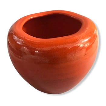 Vas ceramic , Virginia Orange , 21x18 cm Vas ceramic , Virginia Orange , 21x18 cm