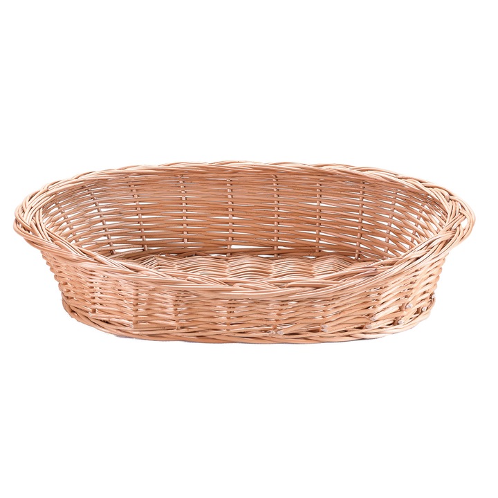 Patut pentru caini si pisici sau catei, natural, wiklinowy-swiat, rachita, 50 x 35 cm