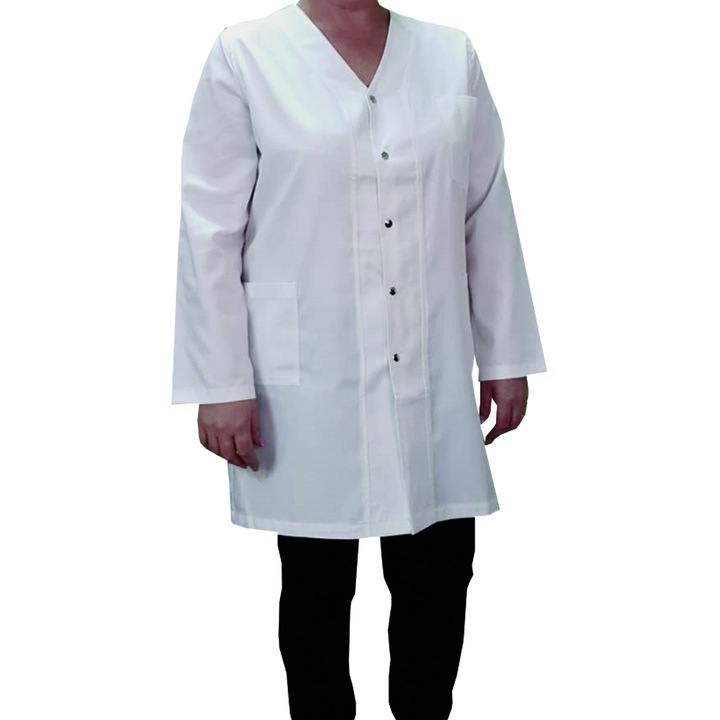 Halat Medical Dama, Alb, Marime 46