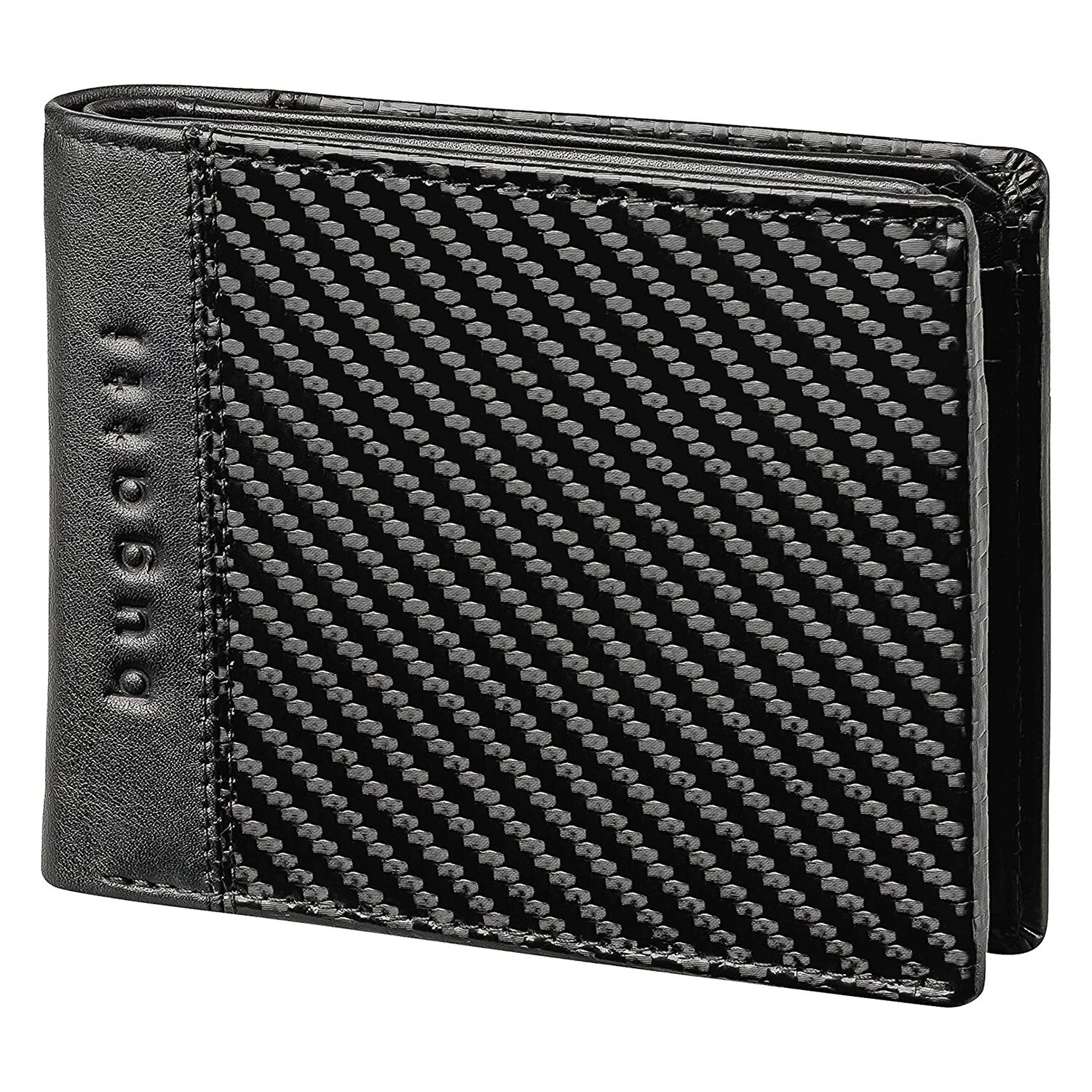 Portofel barbati Bugatti, cu protectie anti scanare RFID, piele naturala neagra, model Comet S Magazinul De Genti