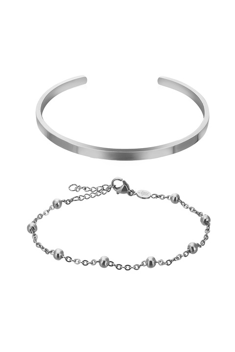 Amelia Parker, Set de 2 bratari, Argintiu