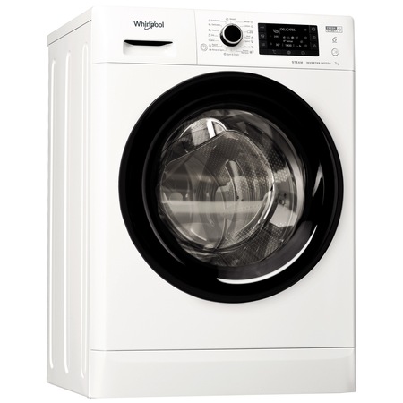 Masina de spalat rufe Slim Whirlpool FWSD71283BVEEN, 7 kg, 1200 RPM, Clasa A+++, Motor Inverter, 6th Sense, FreshCare+, Steam Refresh, Steam Hygiene, Alb