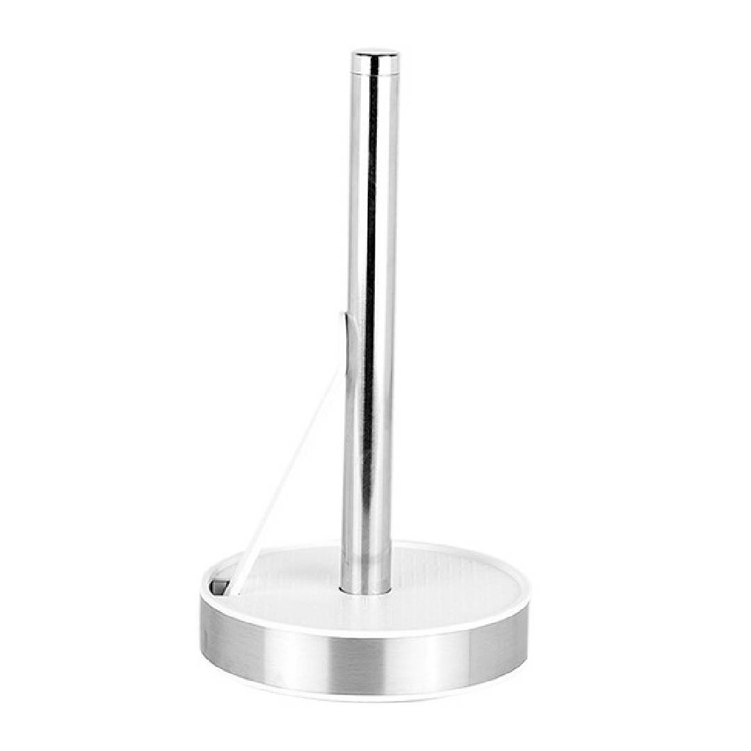 Suport rola prosoape de hartie PASIFIK, Inox , Alb