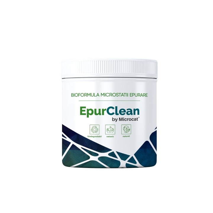 Bioactivator natural pentru statii de epurare, pe baza de bacterii, 500g (5 luni), EpurClean