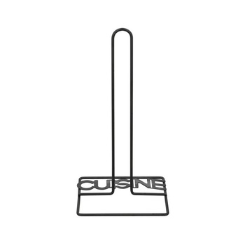 Suport prosop hartie de bucatarie, metal, 16x14x31cm, negru Suport prosop hartie de bucatarie, metal, 16x14x31cm, negru