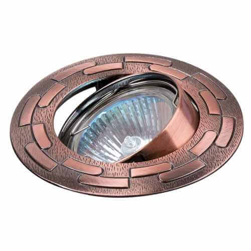 Rama pentru spot incastrabila, orientabila, cupru satinat, gu10, mr16 LVPDMR16SC Ultralux