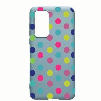 Husa Huawei P40, Dots Color, rezistenta la uzura, anti-alunecare, din silicon Premium, CF61 Husa Huawei P40, Dots Color, rezistenta la uzura, anti-alunecare, din silicon Premium, CF61