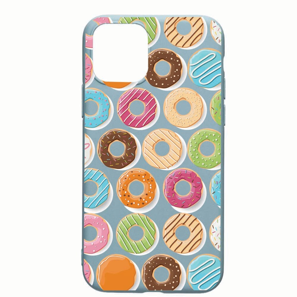 Husa Apple iPhone 11, Donuts, rezistenta la uzura, anti-alunecare, din silicon Premium, CF66