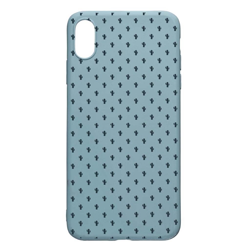Husa Apple iPhone XS / X, Little Cactus, rezistenta la uzura, anti-alunecare, din silicon Premium, CF83