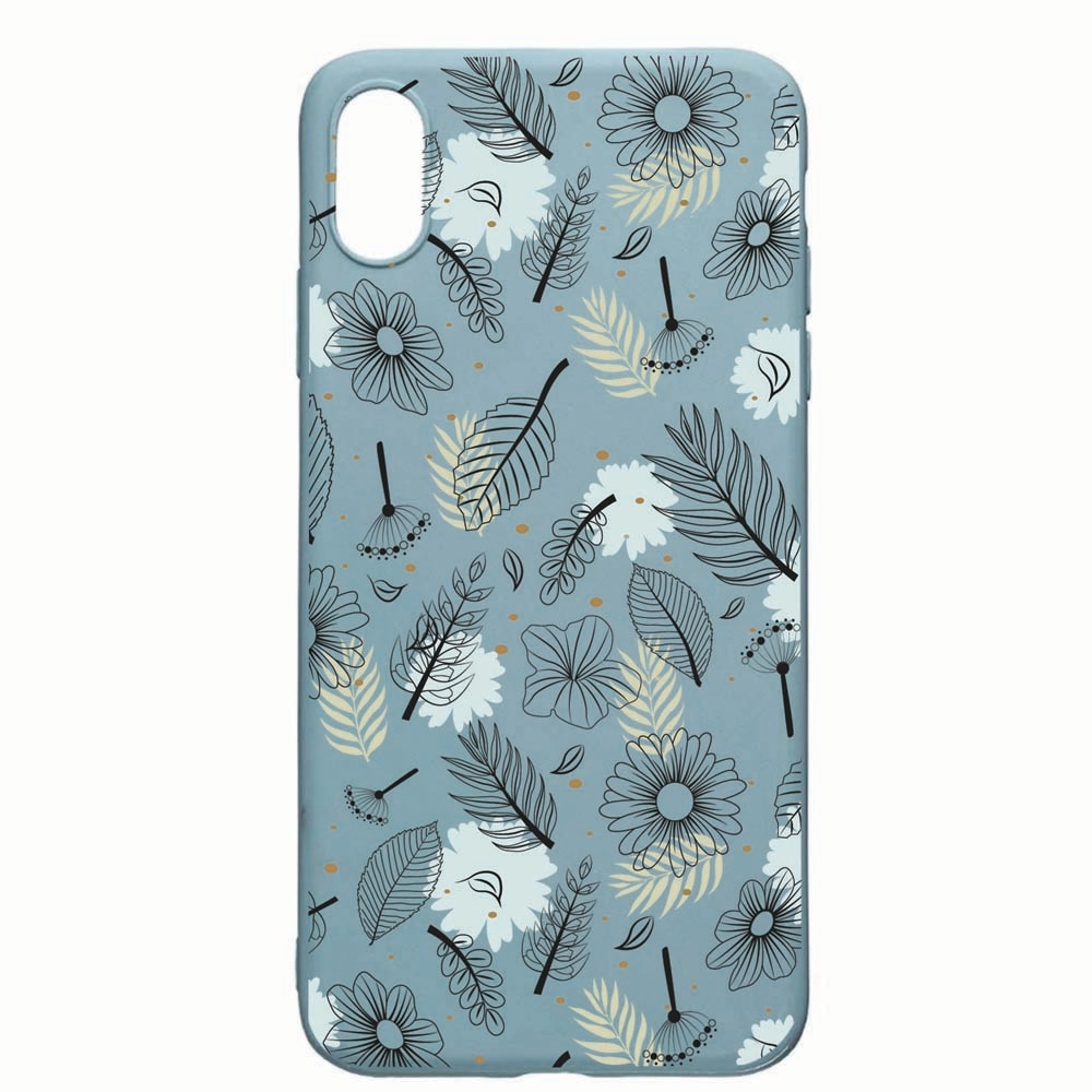 Husa Apple iPhone XS Max, Flowers, rezistenta la uzura, anti-alunecare, din silicon Premium, CF81