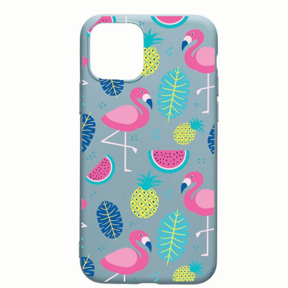 Husa Apple iPhone 11, Flamingo, rezistenta la uzura, anti-alunecare, din silicon Premium, CF91