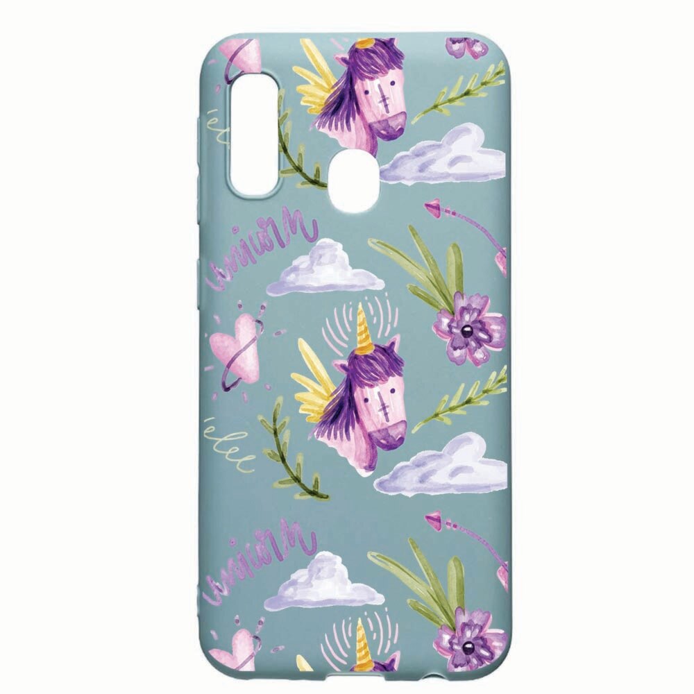 Husa Samsung Galaxy A70e, Unicorn Pattern, rezistenta la uzura, anti-alunecare, din silicon Premium, CF89