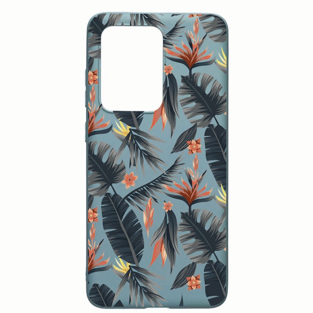 Husa Samsung Galaxy S20 Ultra, Tropical Pattern, rezistenta la uzura, anti-alunecare, din silicon Premium, CF88