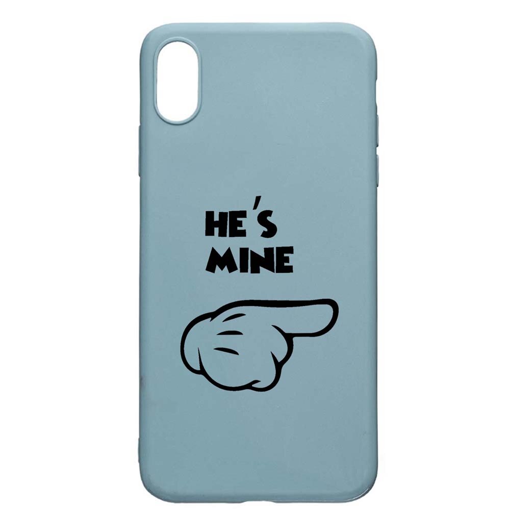 Husa Apple iPhone XS Max, He's Mine, rezistenta la uzura, anti-alunecare, din silicon Premium, CF105