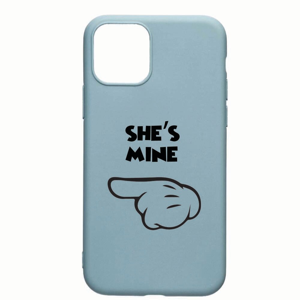 Husa Apple iPhone 11 Pro Max, She's Mine, rezistenta la uzura, anti-alunecare, din silicon Premium, CF106