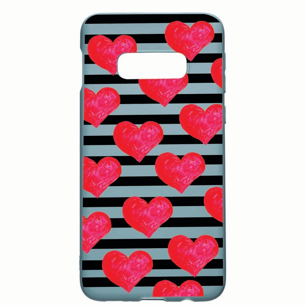 Husa Samsung Galaxy S10e, Red Heart, rezistenta la uzura, anti-alunecare, din silicon Premium, CF102