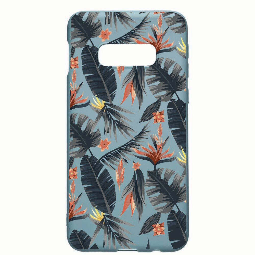 Husa Samsung Galaxy S10e, Tropical Pattern, rezistenta la uzura, anti-alunecare, din silicon Premium, CF88
