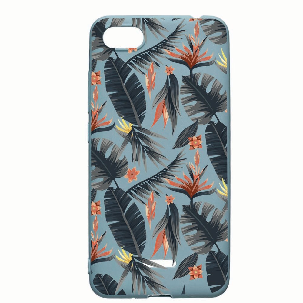 Husa Xiaomi Redmi 6A, Tropical Pattern, rezistenta la uzura, anti-alunecare, din silicon Premium, CF88