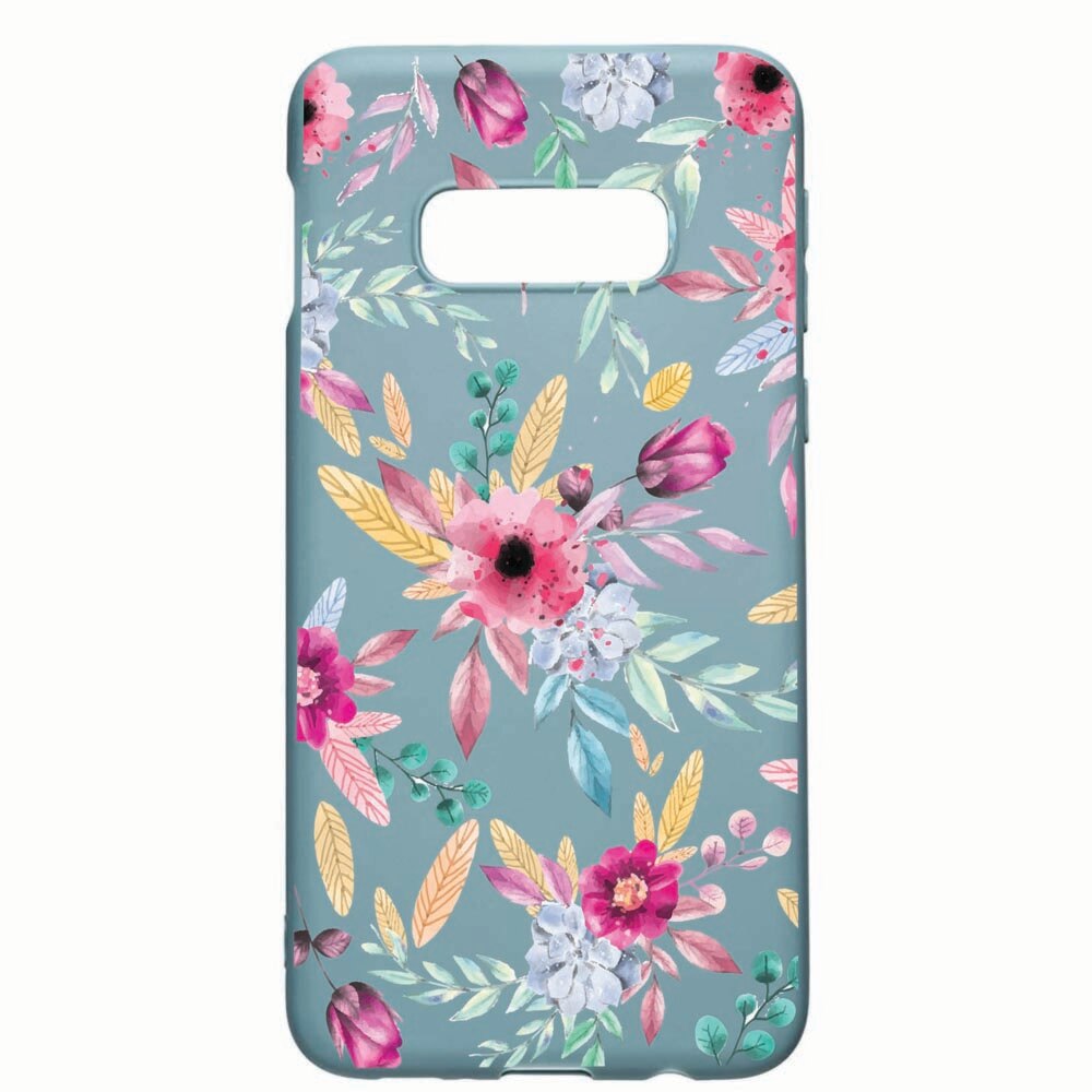 Husa Samsung Galaxy S10e, Happy Flowers, rezistenta la uzura, anti-alunecare, din silicon Premium, CF69