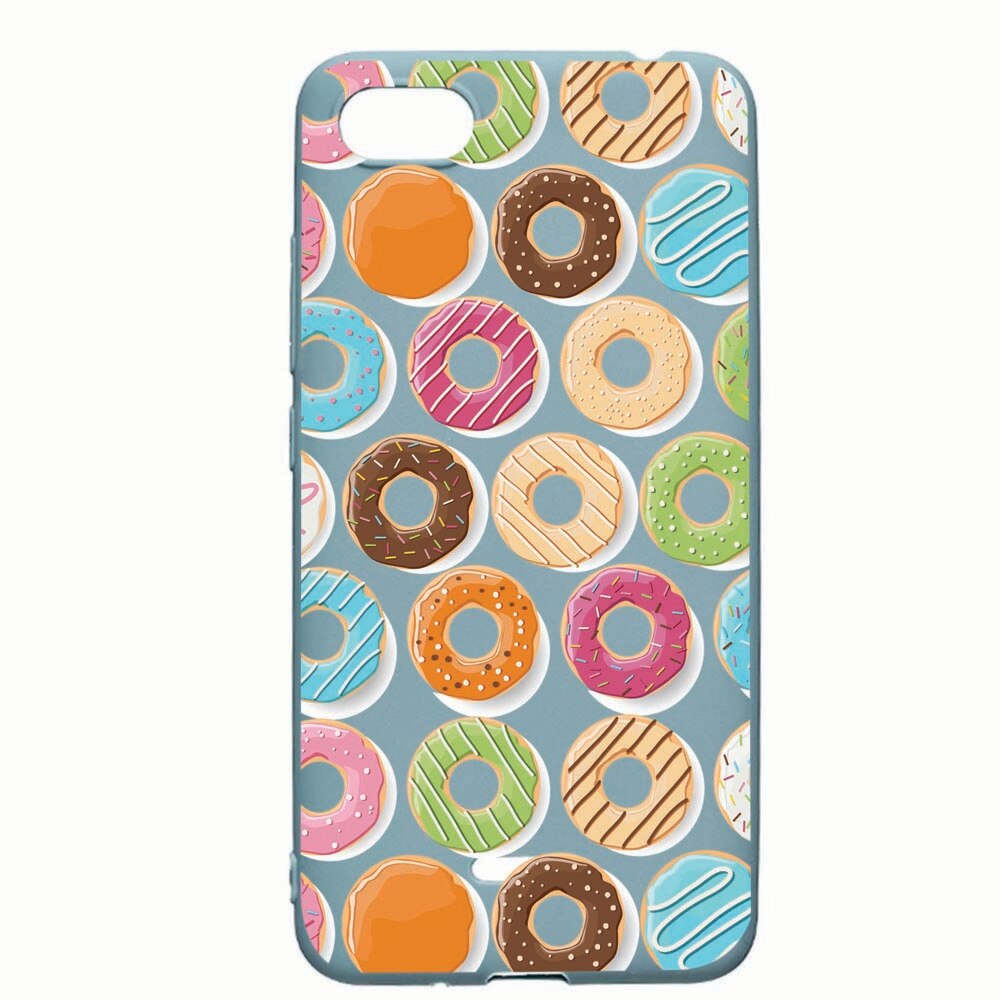 Husa Xiaomi Redmi 6A, Donuts, rezistenta la uzura, anti-alunecare, din silicon Premium, CF66