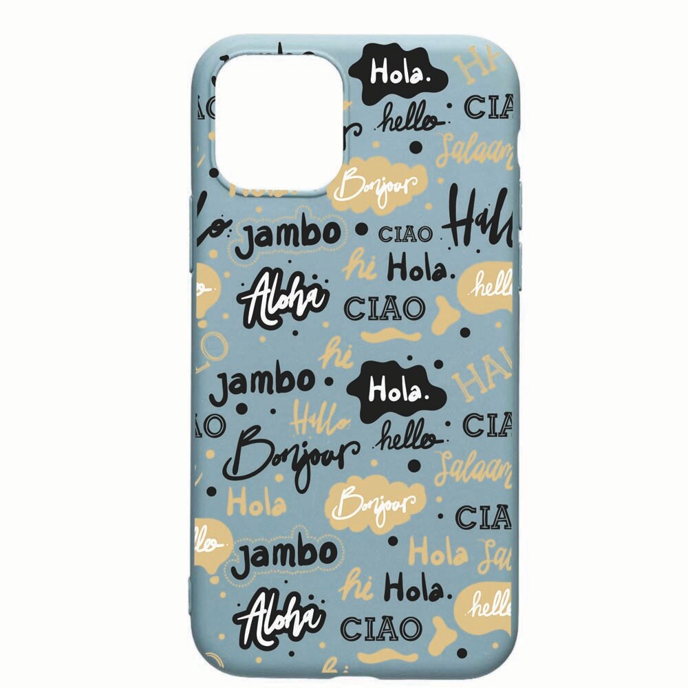 Husa Apple iPhone 11 Pro, Hello, rezistenta la uzura, anti-alunecare, din silicon Premium, CF78