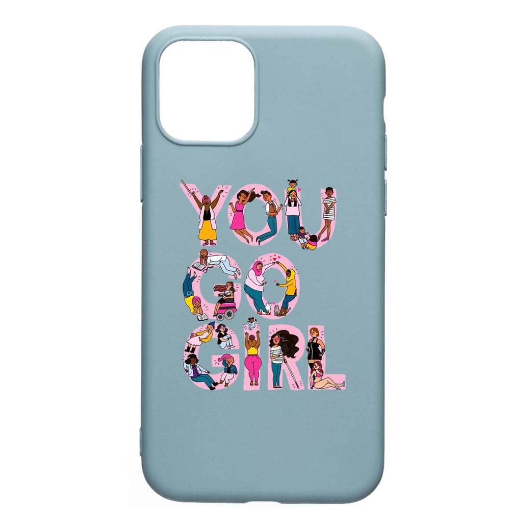 Husa Apple iPhone 11, Girl Power, rezistenta la uzura, anti-alunecare, din silicon Premium, CF250