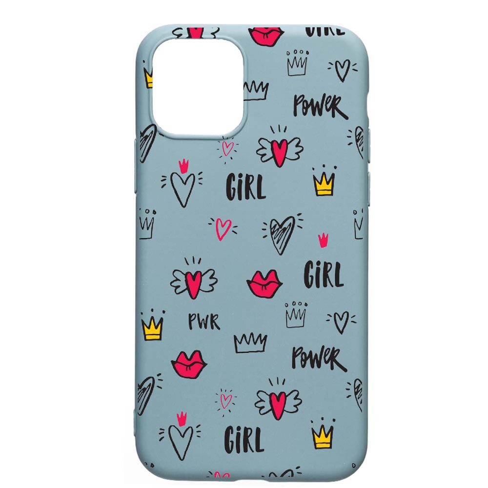 Husa Apple iPhone 11, Girl Power, rezistenta la uzura, anti-alunecare, din silicon Premium, CF249