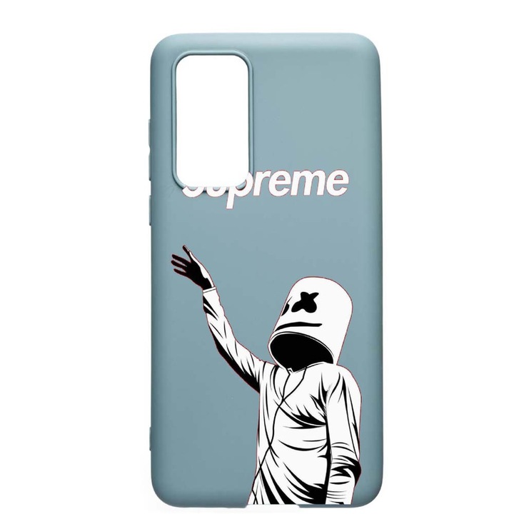 Huawei P40 Superme Marshmello Устойчив на износване противоплъзгащ премиум силиконов калъф CF255