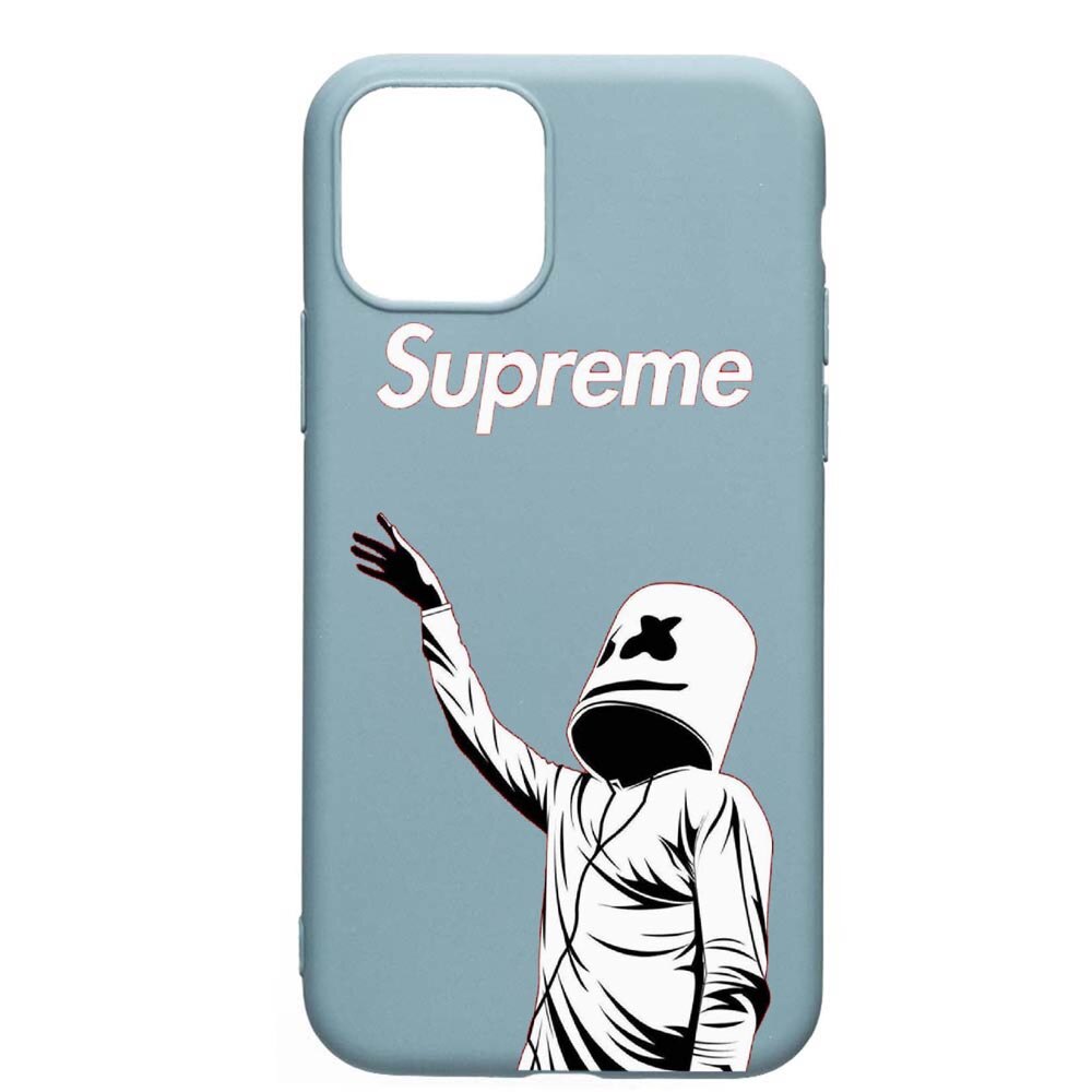 Husa Apple iPhone 11 Pro, Superme, Marshmello, rezistenta la uzura, anti-alunecare, din silicon Premium, CF255