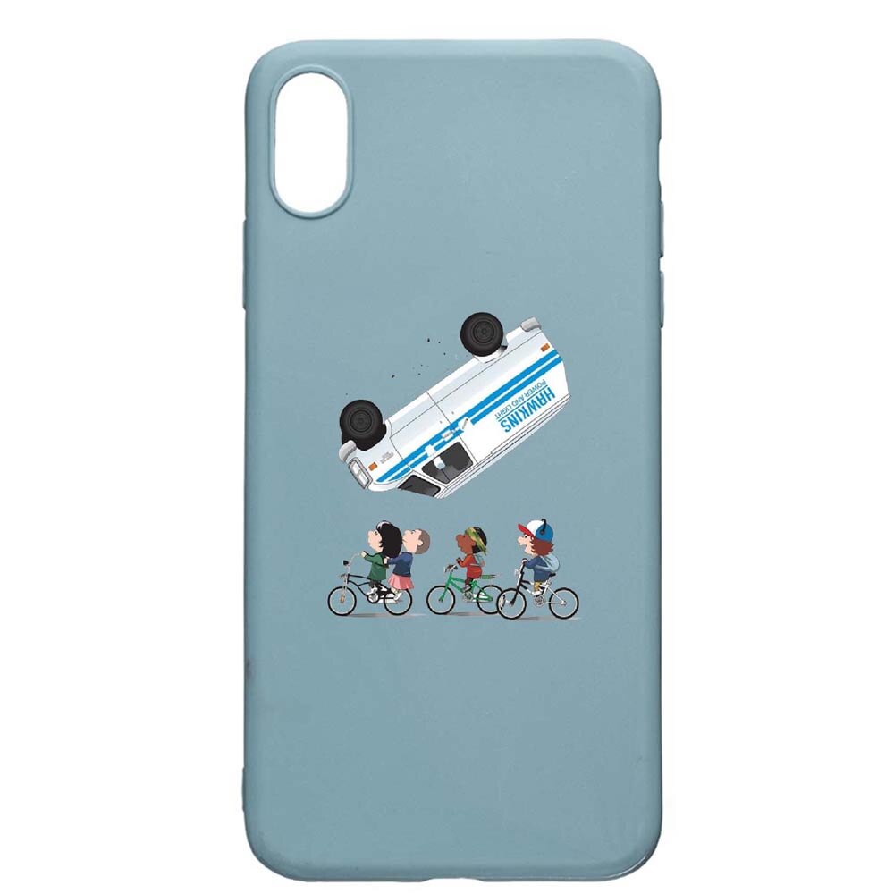 Husa Apple iPhone XS / X, Stranger Things, rezistenta la uzura, anti-alunecare, din silicon Premium, CF370
