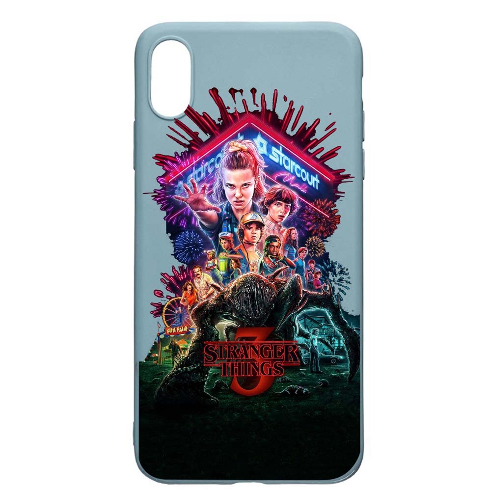 Husa Apple iPhone XS / X, Stranger Things, rezistenta la uzura, anti-alunecare, din silicon Premium, CF372