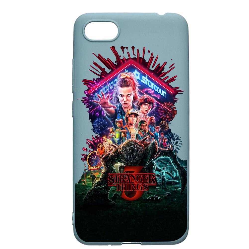 Husa Xiaomi Redmi 6A, Stranger Things, rezistenta la uzura, anti-alunecare, din silicon Premium, CF372
