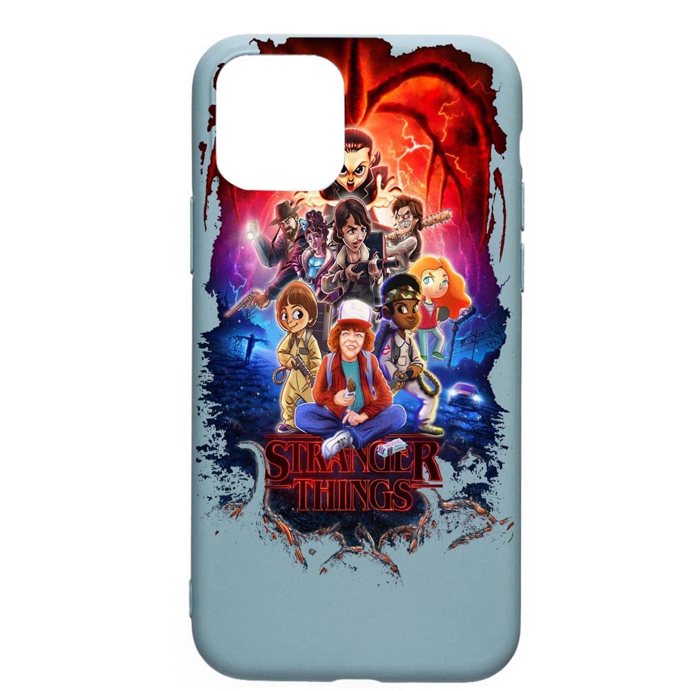 Husa Apple iPhone 11 Pro Max, Stranger Things, rezistenta la uzura, anti-alunecare, din silicon Premium, CF377
