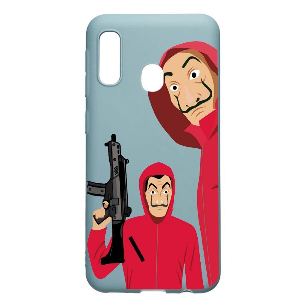 Husa Samsung Galaxy A70e, La Casa De Papel, rezistenta la uzura, anti-alunecare, din silicon Premium, CF392