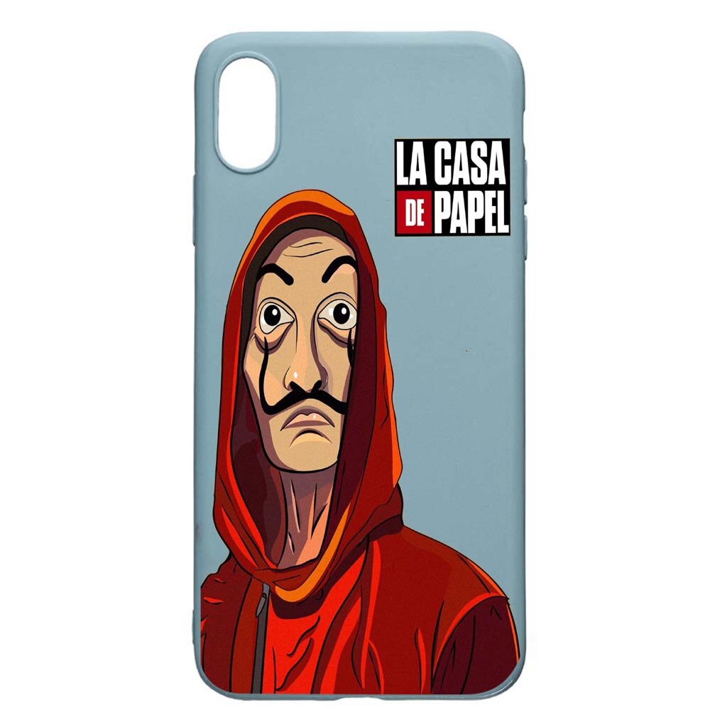 Husa Apple iPhone XS / X, La Casa De Papel, rezistenta la uzura, anti-alunecare, din silicon Premium, CF389