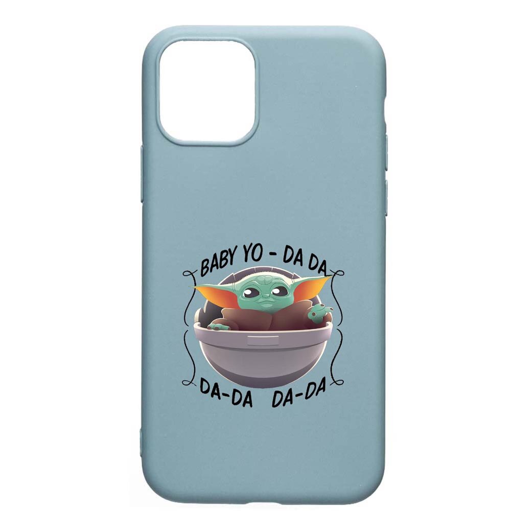 Husa Apple iPhone 11 Pro Max, Star Wars Baby Yoda, rezistenta la uzura, anti-alunecare, din silicon Premium, CF399