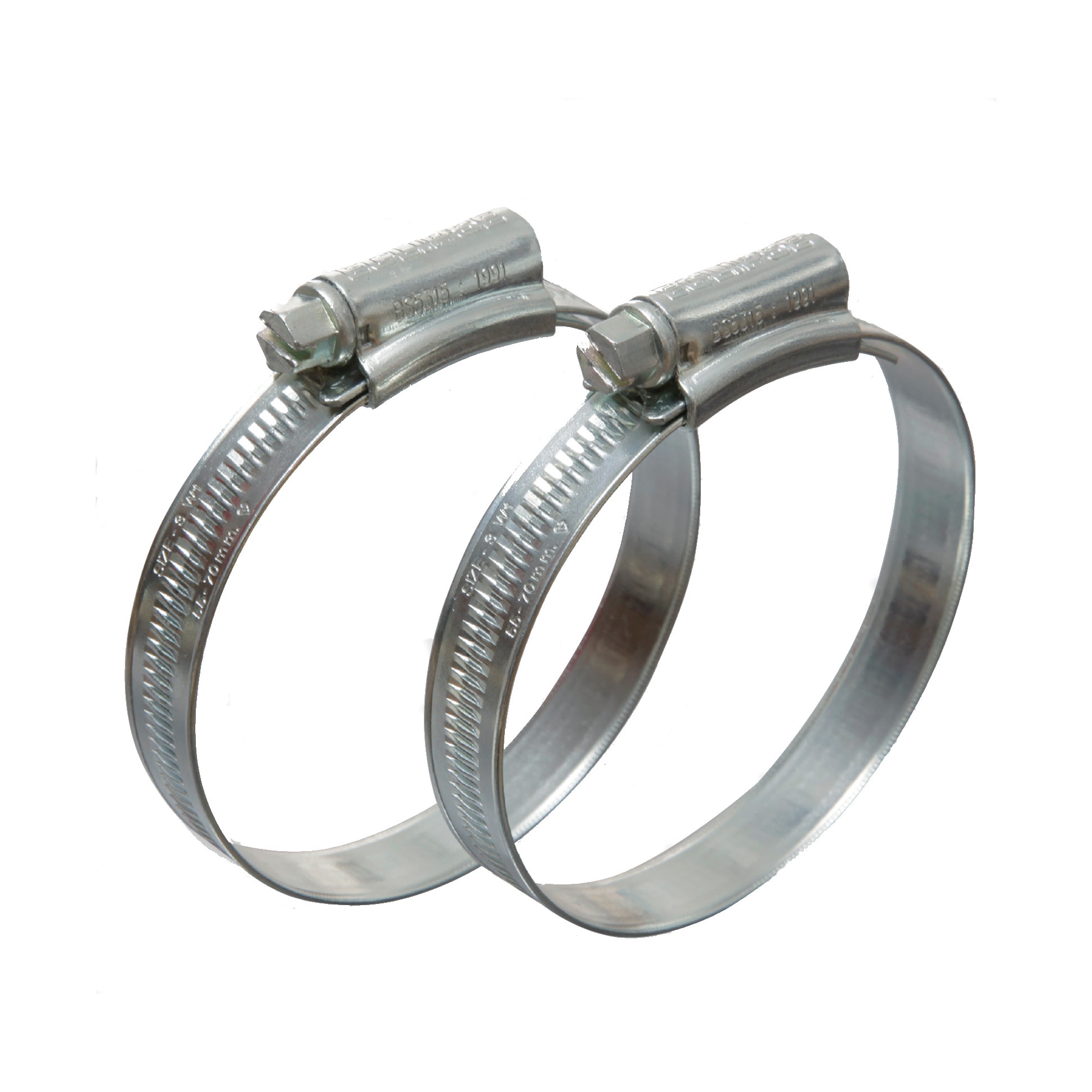 Coliere metalice zincate cu surub, diametru 9,5-12mm, set 10 bucati, Eclipse