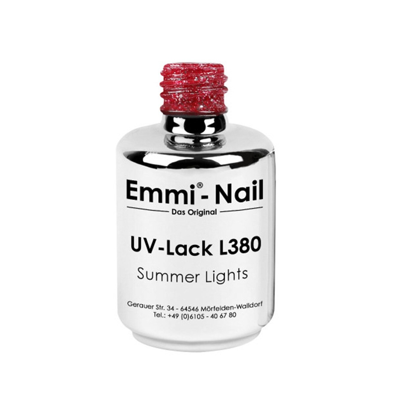 Oja Semipermanenta, Emmi-Nail, Summer Lights, rosu, 15 ml