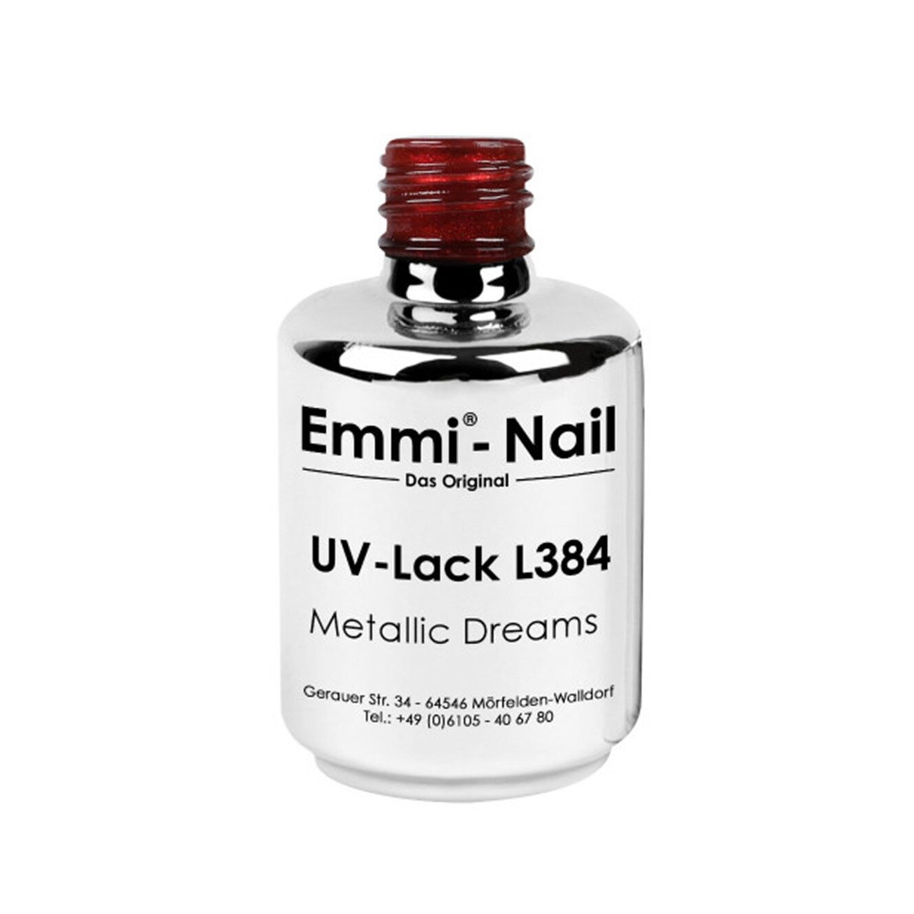 Oja Semipermanenta, Emmi-Nail, Metallic Dreams, rosu metalic, 15 ml