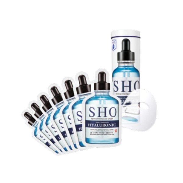 Set 7 masti hidratante Aqua cu acid hialuronic SHO, 7 fiole x 27 ml