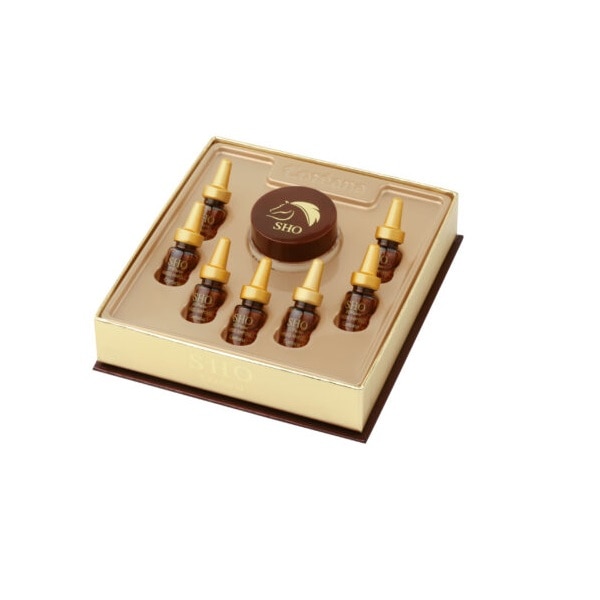 Set tratament antirid intensiv pentru 7 zile cu ulei de cal SHO, crema ultra-activa 15 ml si 7 fiole pentru ochi 2 ml