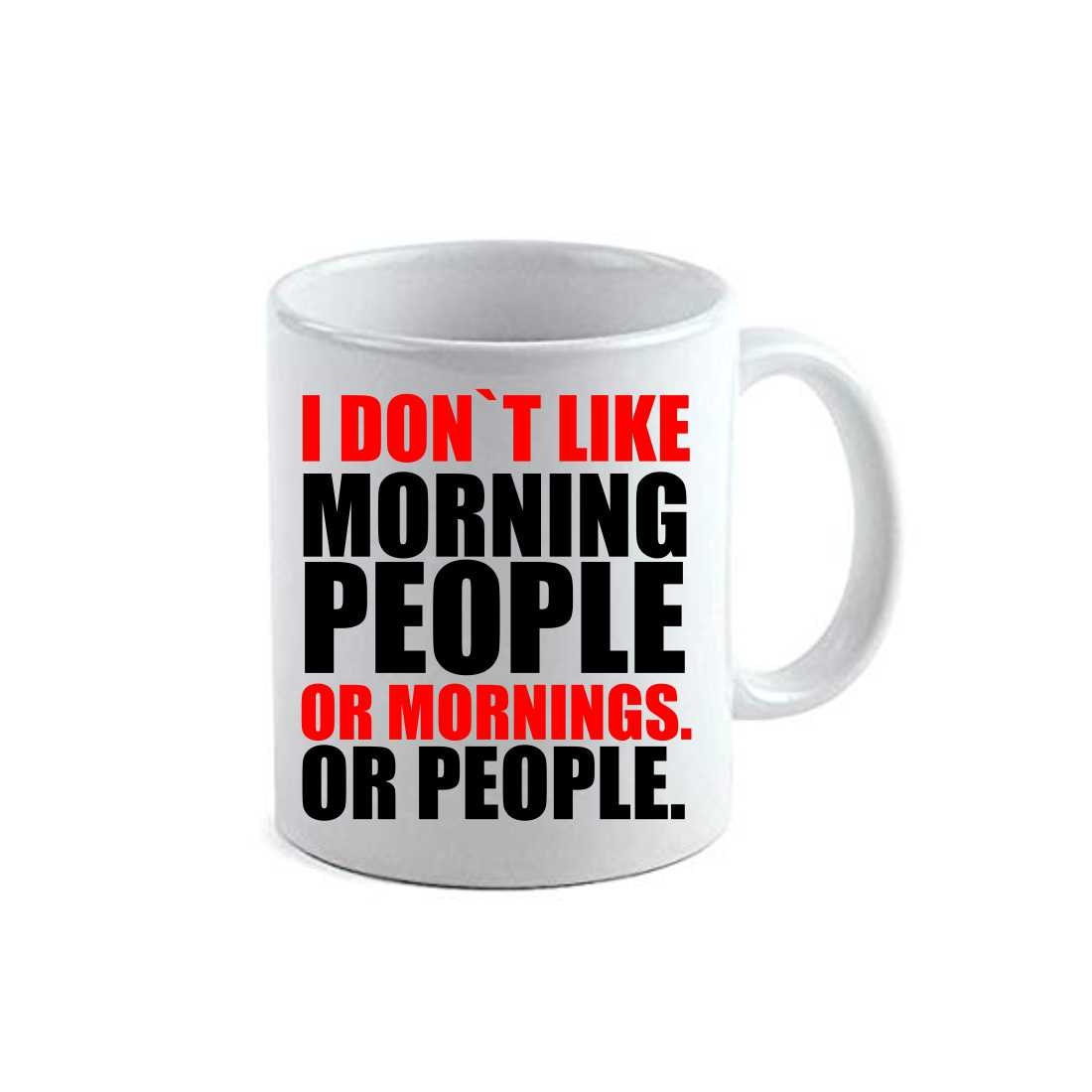 Cana personalizata Morning People ,ceramica alba, 330ml