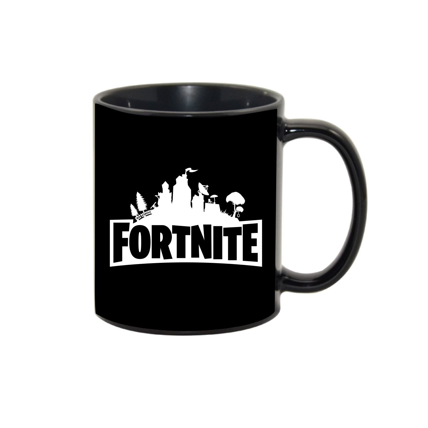 Cana personalizata Fortnite,ceramica neagra, 330ml