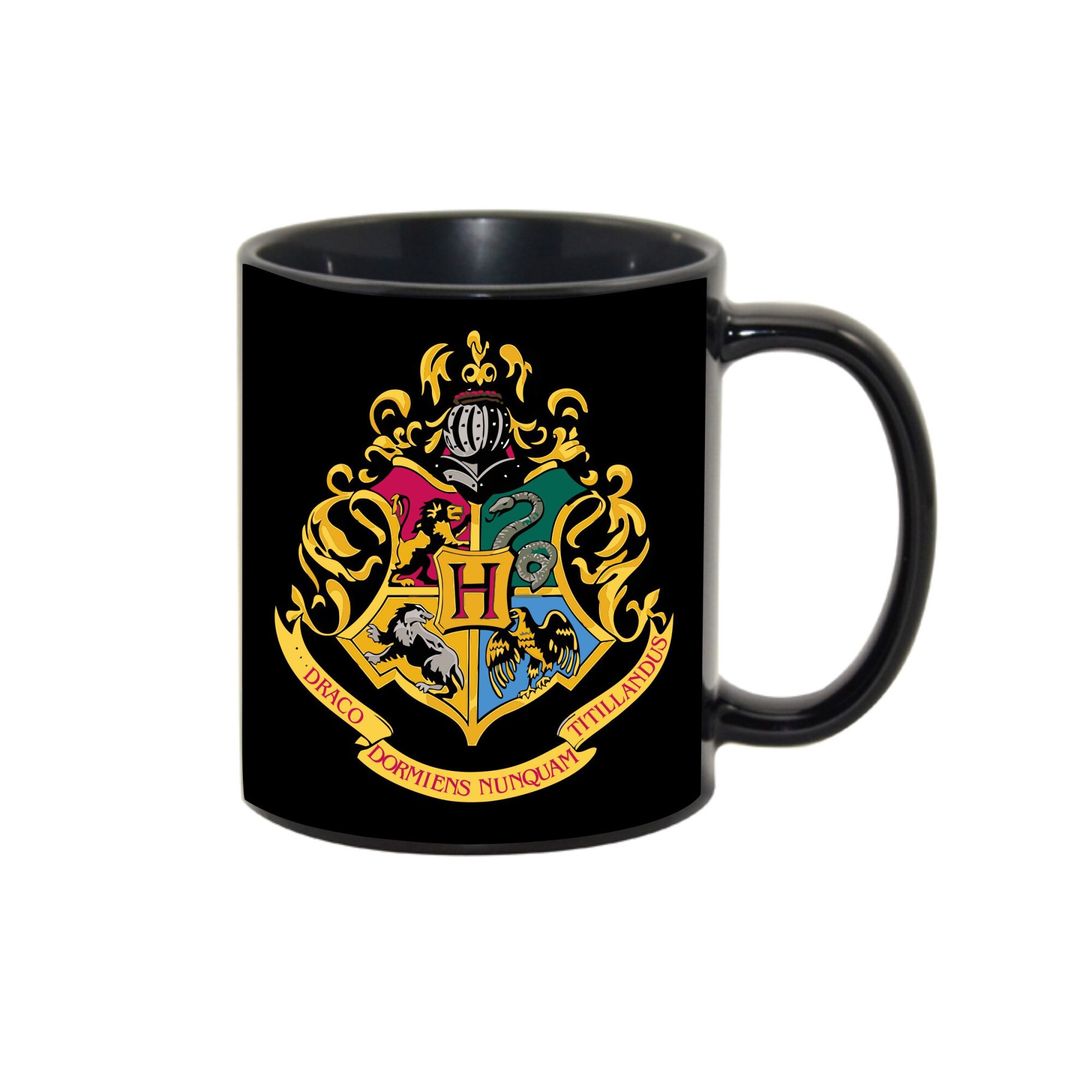 Cana personalizata Harry Potter, ceramica neagra, 330ml