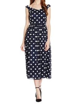 Rochie cu buline dama Swing, albastru/alb, 46 Rochie cu buline dama Swing, albastru/alb, 46