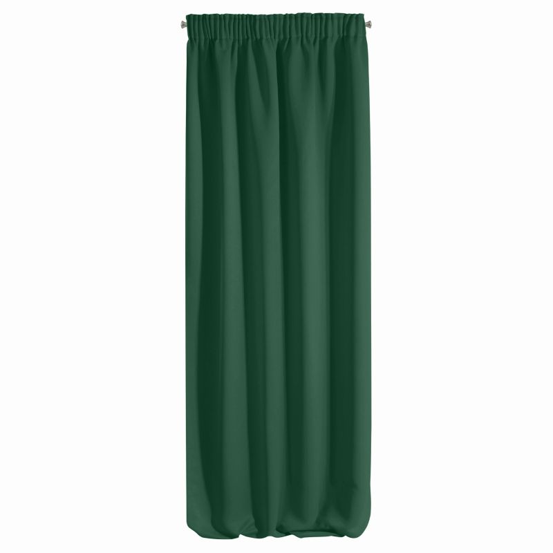 Perdea decorativa cu banda, LOGAN 135x270 cm, Eurofirany, Verde inchis