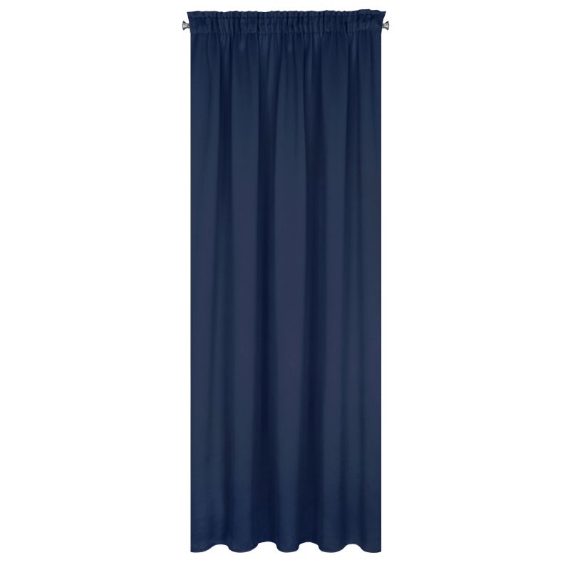 Perdea decorativa cu banda, LOGAN 135x270 cm, Eurofirany, Albastru inchis