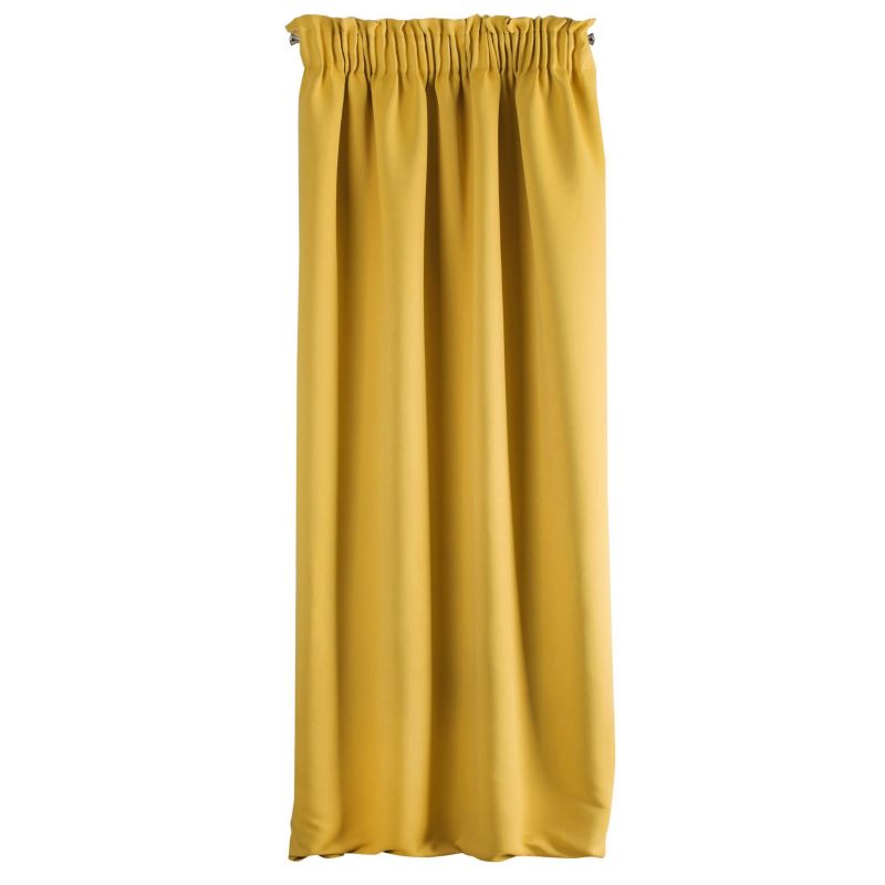 Perdea decorativa cu banda, LOGAN 135x270 cm, Eurofirany, Galben