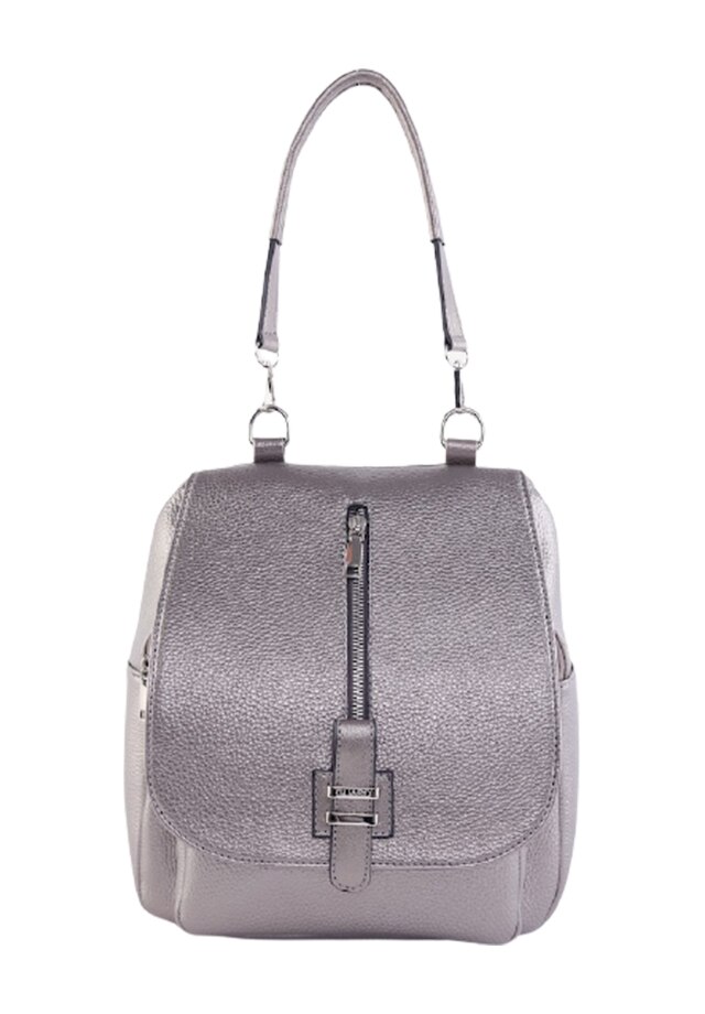 Rucsac Dama Guard 437, piele ecologica, gri