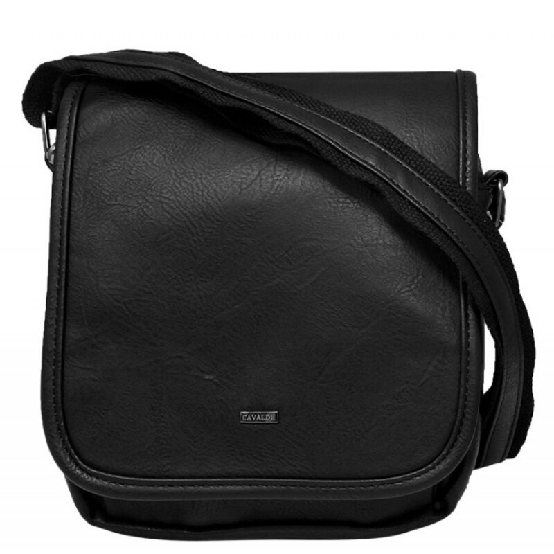 Geanta neagra messenger barbati CAVALDI Fabian